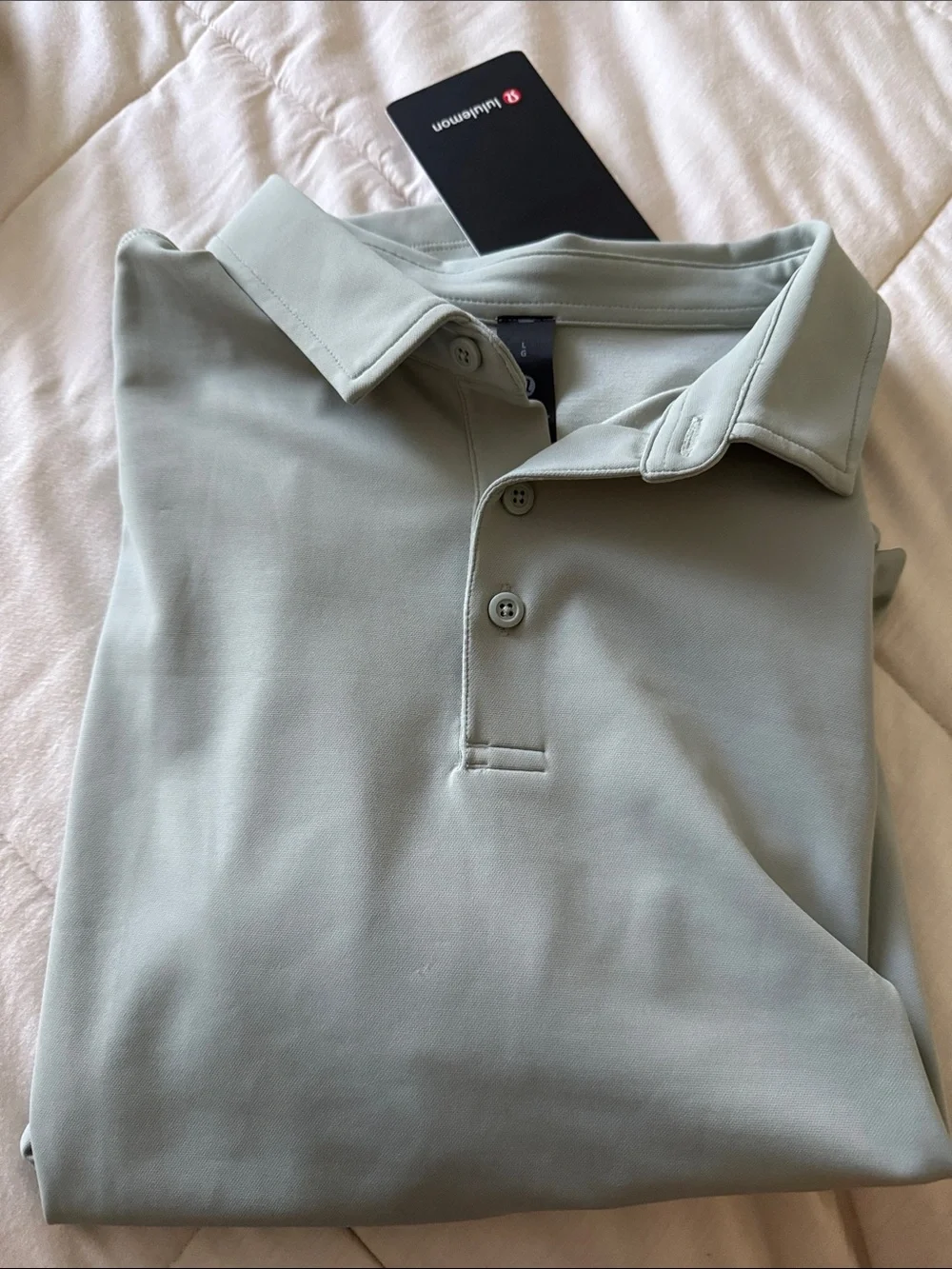 lululemon athletica Men's Polo in Light Sage Green - Picture 1 of 3